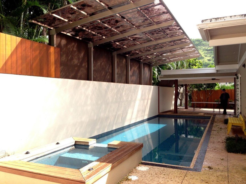 Pool Cover Blocking Debris